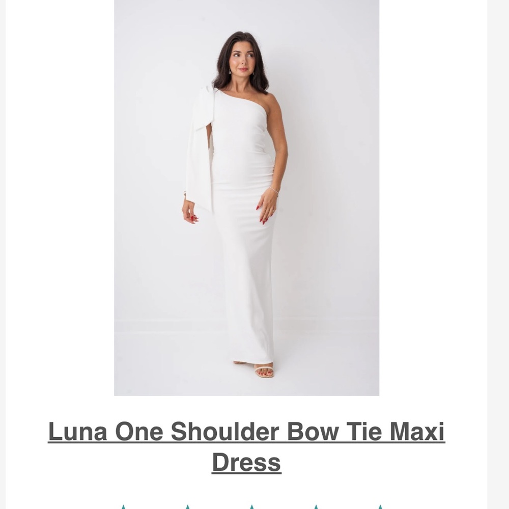 One shoulder bow dress